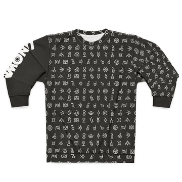 Unown Pattern Unisex Sweatshirt - PKM Cozy, Stylish, Perfect for Fall, Gift for Friends, Unique Casual Wear, Everyday Comfort