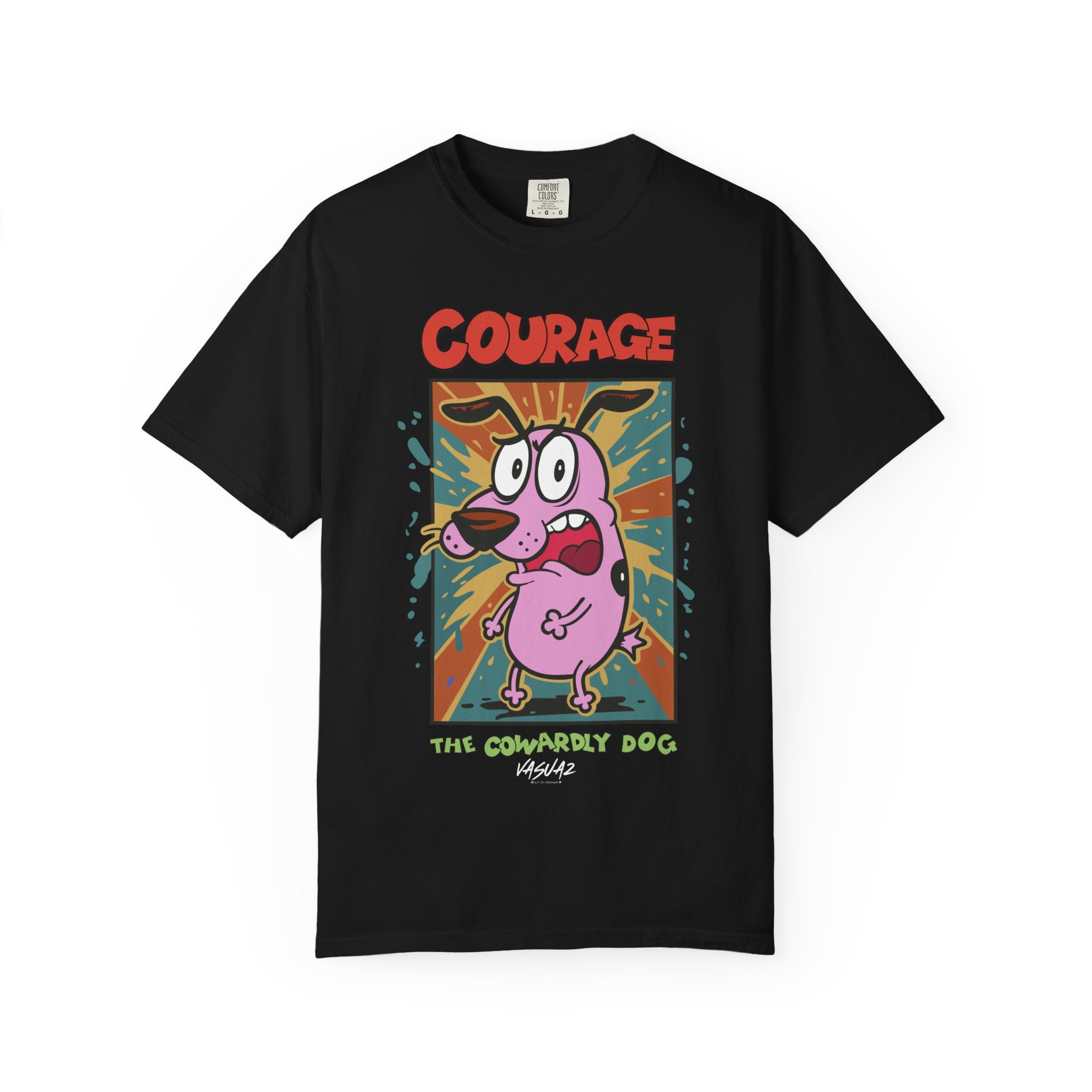 Cowardly Cartoon Dog T-Shirt, Retro Cartoon Tee, Unisex Graphic Tee, Funny Trendy Shirt cartoon character