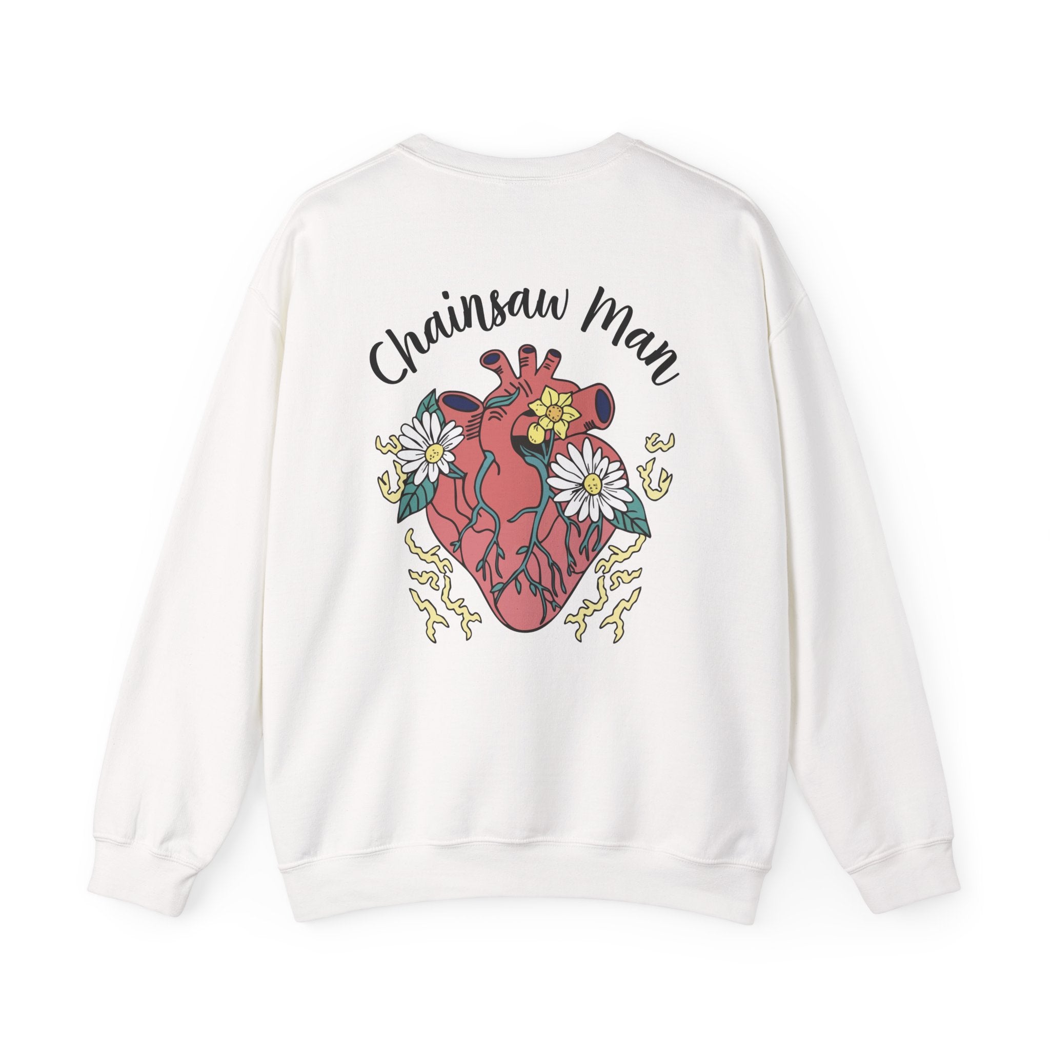 Chainsaw Devil anatomical heart sweatshirt | floral anime, Character Crewneck Sweatshirt, Devil Hunter Aesthetic, Manga