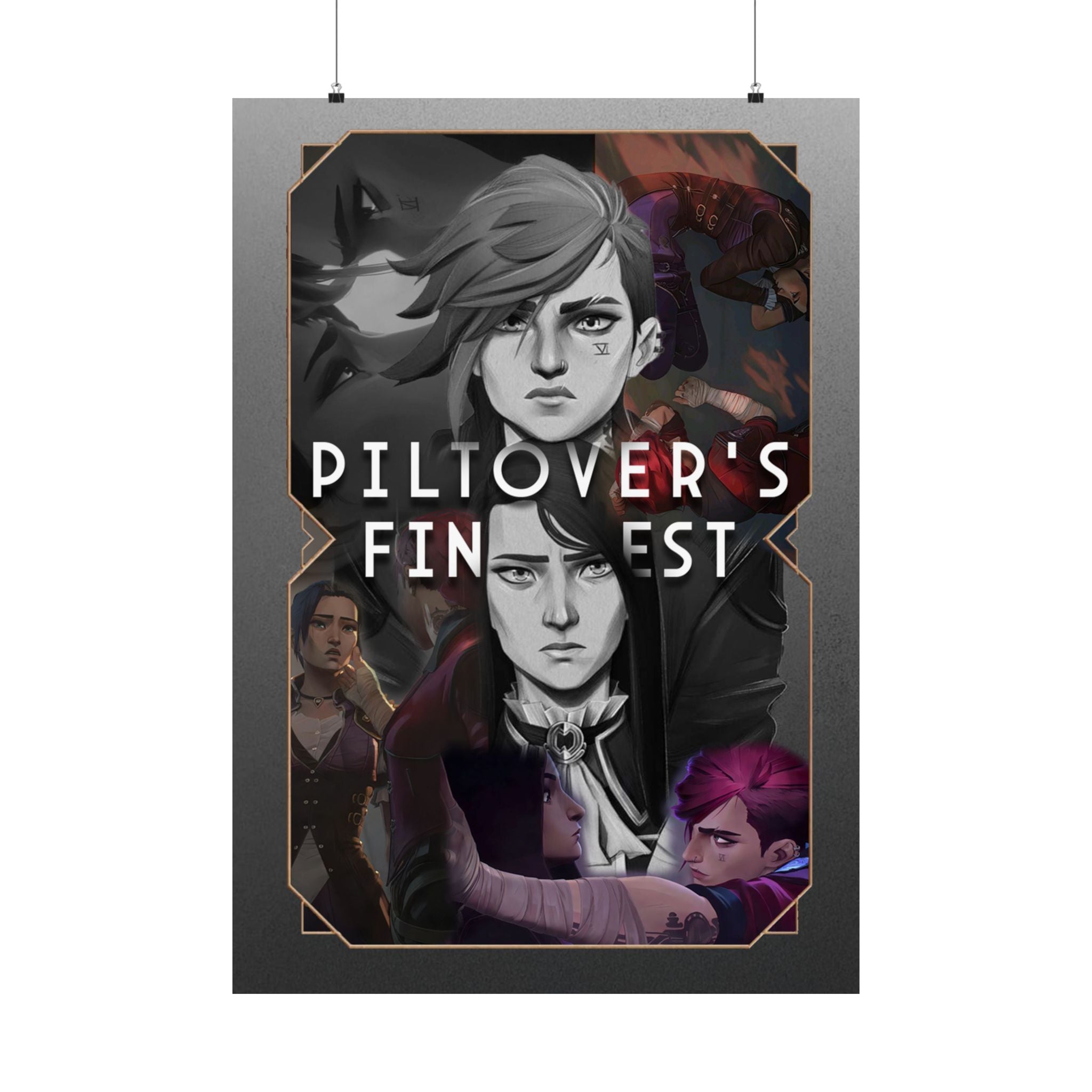Piltover's Finest Poster, Caitvi, Game Inspired Artwork Satin Posters (300gsm) Vi