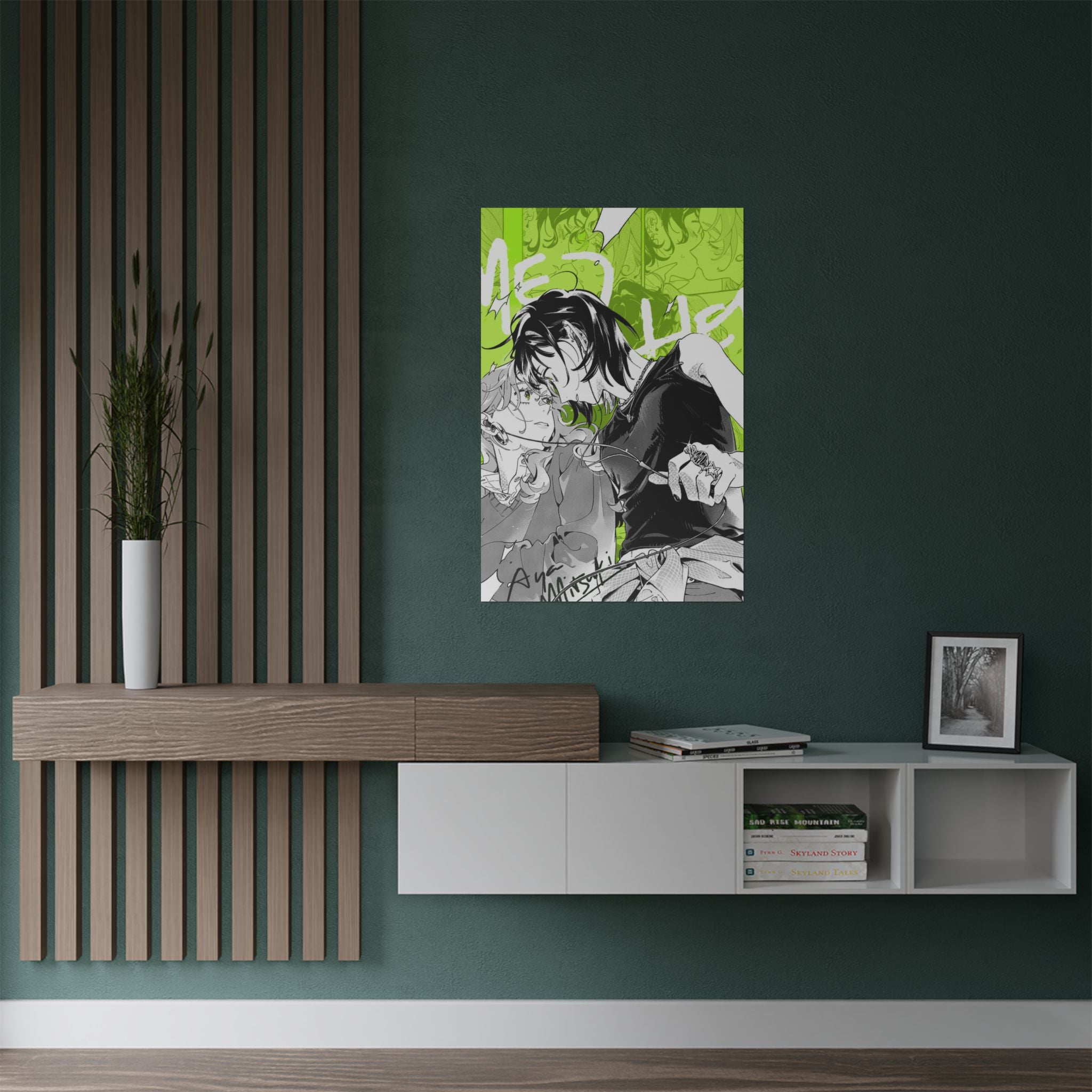 Satin Poster The Guy She Was Interested In Wasn't A Guy, Anime Yuri, Mitsuki, Aya Sumiko Arai 300gsm Wall Art Print, Decorative Room Poster