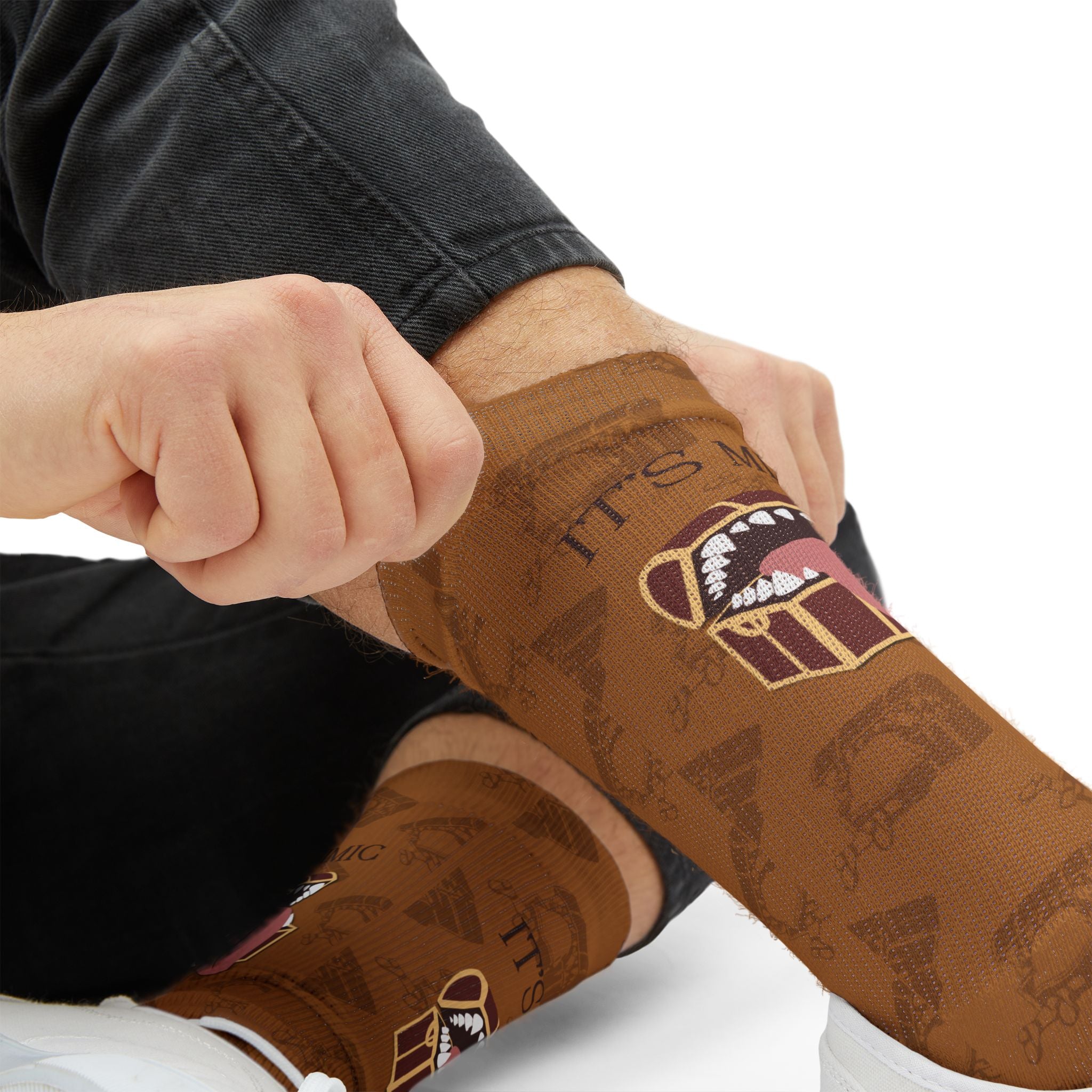 Sublimation Socks, MIMIC Fantasy Elf Mage, Beyond the Adventure, Anime Character Socks, Unique Gift