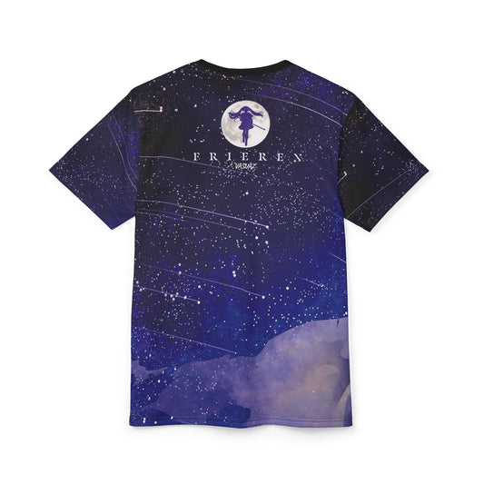 Fantasy Elf Mage, Beyond the Adventure,  Anime, Unisex Cut & Sew Tee (AOP) Eternal Journey Fantasy