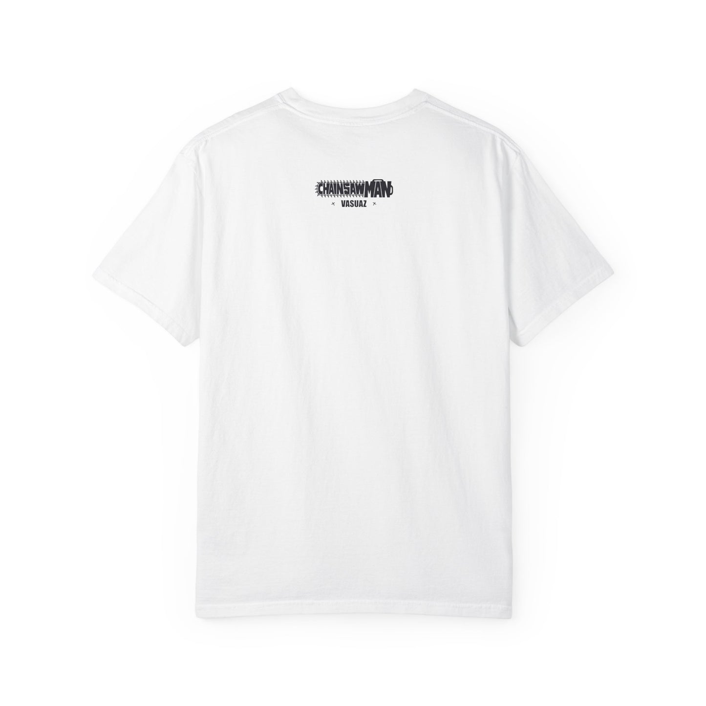 Cute Chainsaw Demon Art Print T-shirt , Anime, Manga, Kawaii Demon Pet