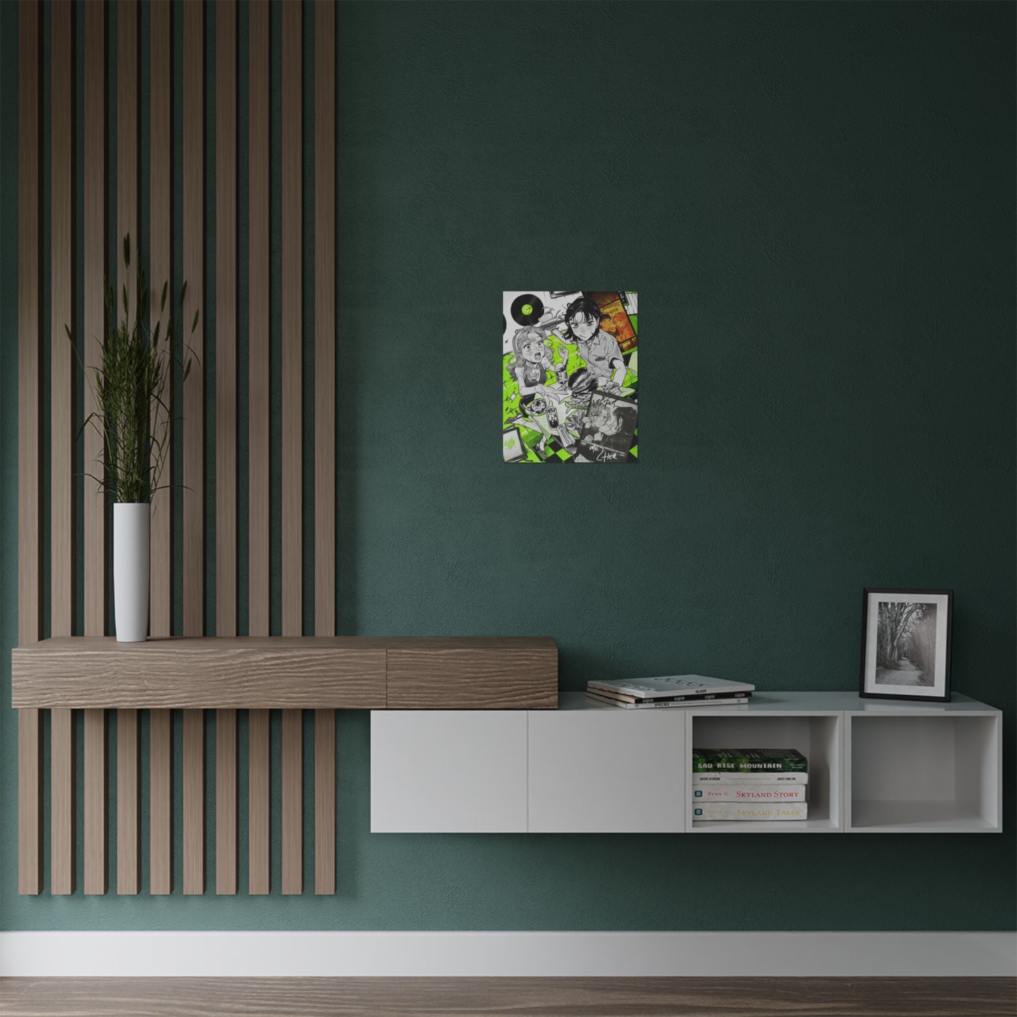 The Guy She Was Interested In Wasn't A Guy, Satin Poster, Anime Yuri, Mitsuki, Aya Sumiko Arai 300gsm Wall Art Print, Decorative Room Poster