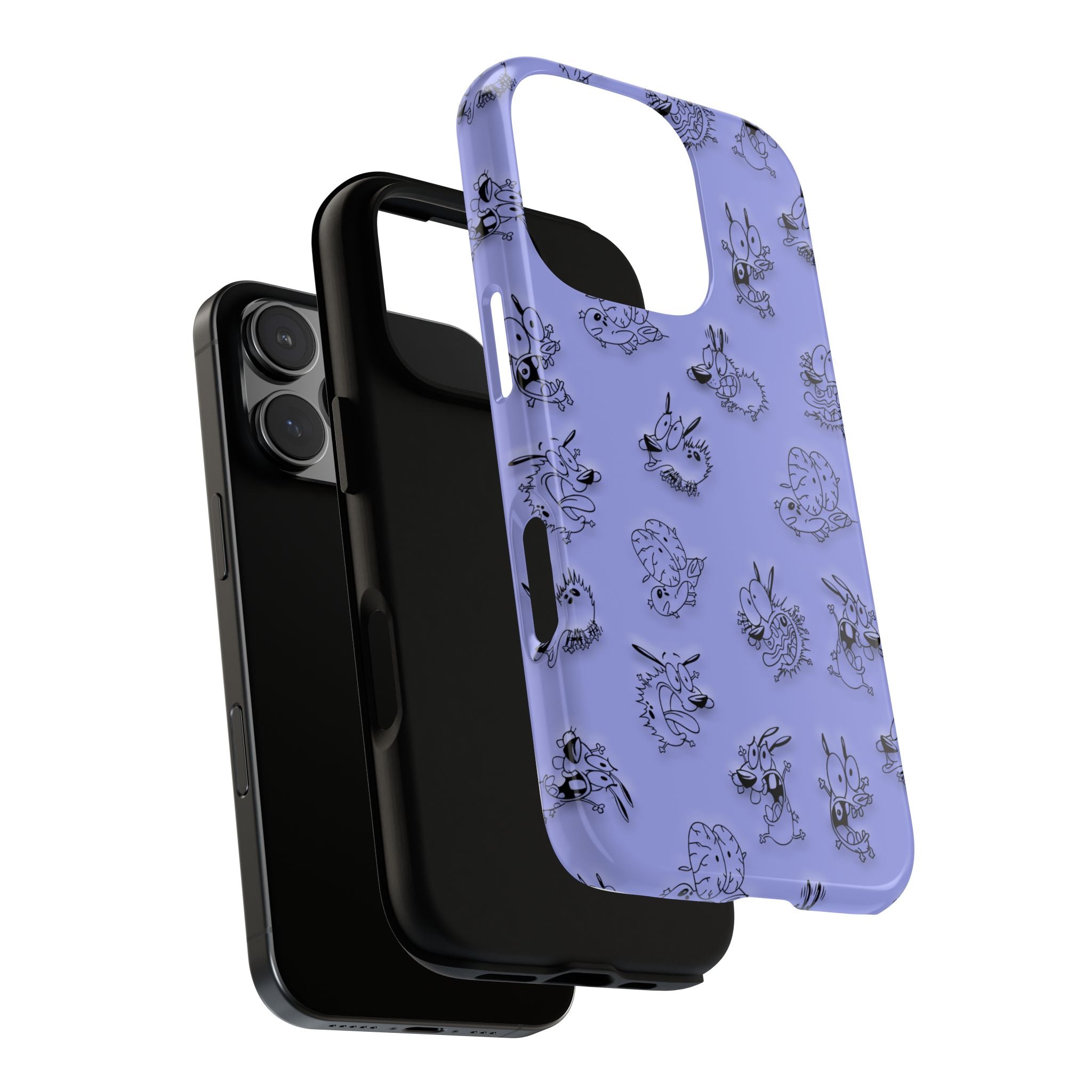 Tough Cases: Creepy Cute Cartoon Dog, Retro, Anime, Cartoon Character, Durable Cover, Unique Accessories, Aesthetic Phone Gear