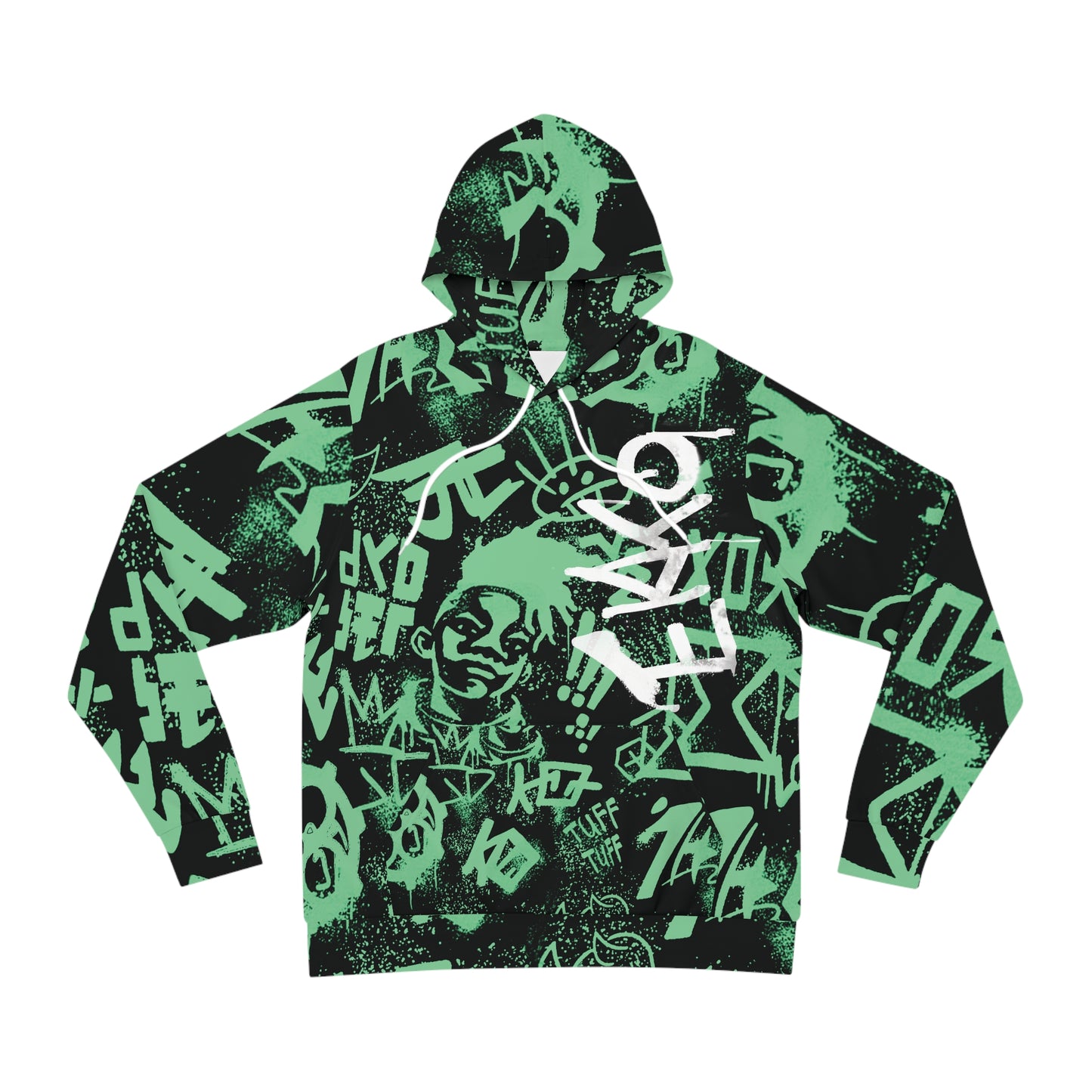 Anime & Game Inspired, Hoodie Unisex, Firelights Fashion Hoodie (AOP) Magical Warrior