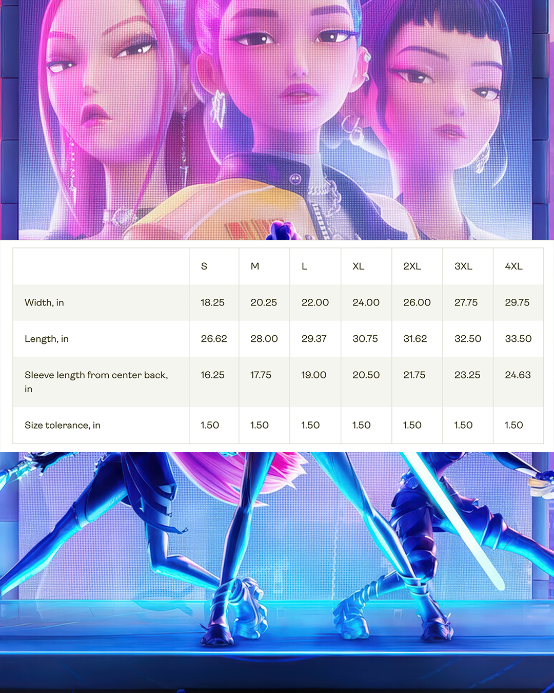 K-Pop Inspired Girl Demon Hunter - Idol Illustration Shirt Funny Faces, T-shirt, Gift, Anime