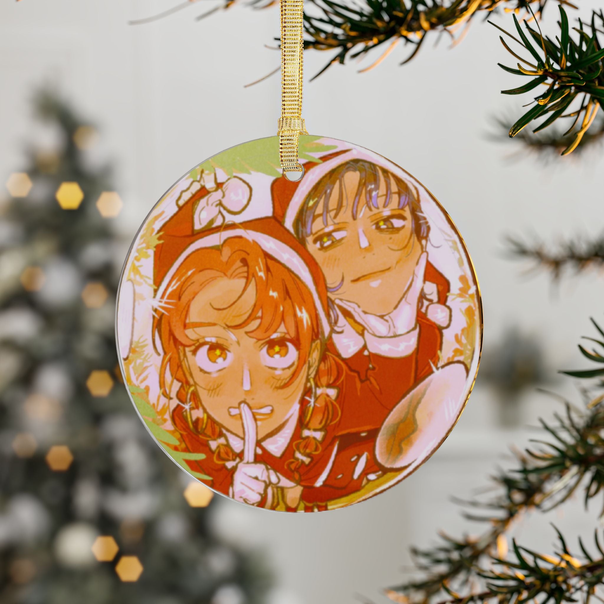 The Guy She Was Interested In Wasn't A Guy Christmas Acrylic Ornaments, Decorations, Holiday Season, Home Decor, Mitsuki, Aya, Anime