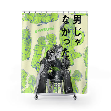 The Guy She Was Interested In Wasn't A Guy  Shower Curtain, Bath Decor, Colorful Bathroom Curtain, Mitsuki, Aya, Sumiko arai, Anime Yuri