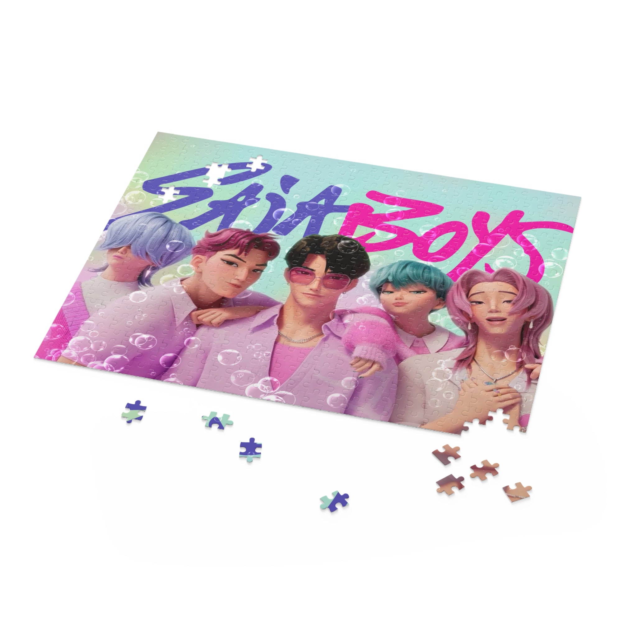 Dark Idol Demon Hunter Puzzle, Kpop Huntryx, Jigsaw, Anime Art Puzzle, Game, K-Pop Inspired Fantasy Character - Soda Pop Idol