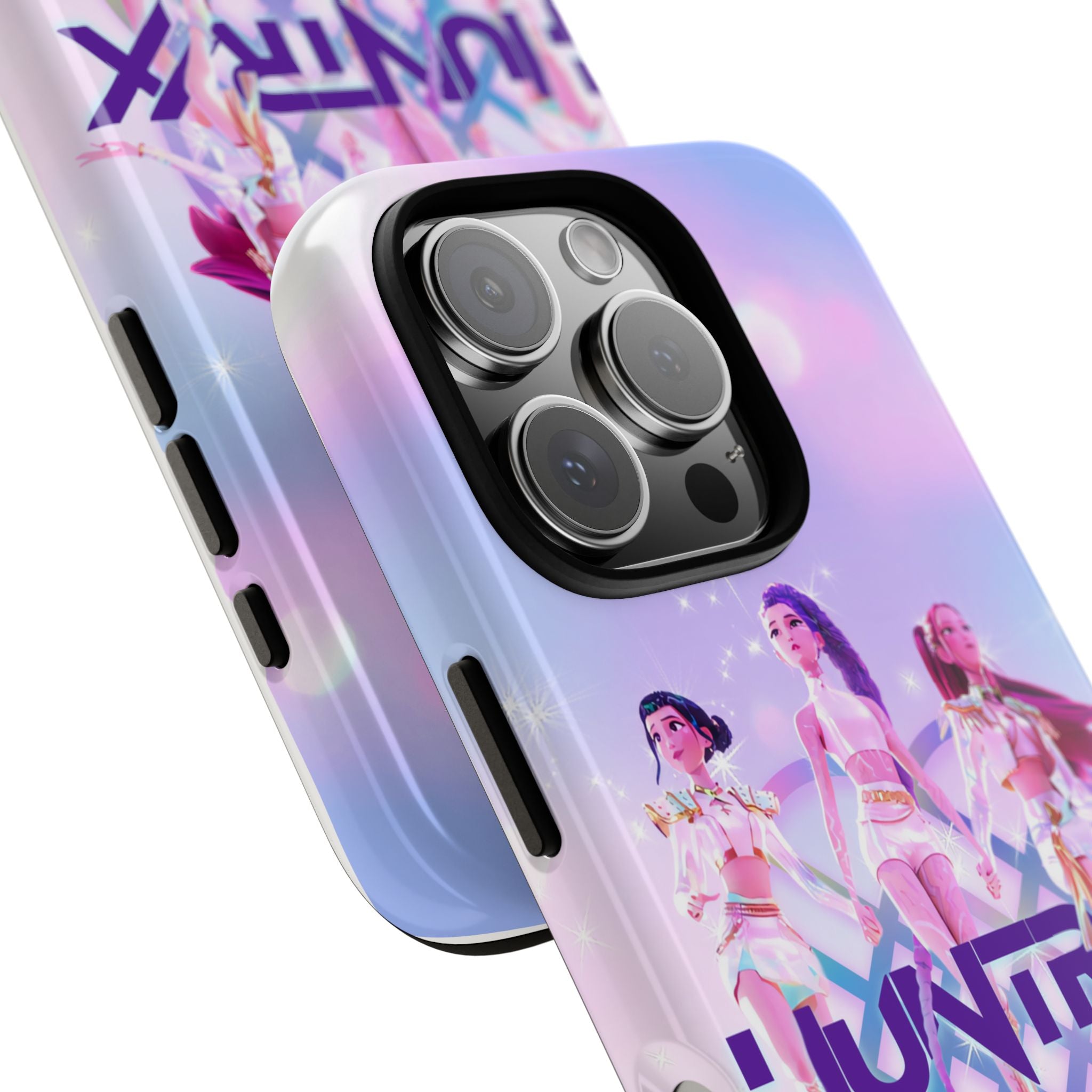 K-Pop Inspired Girl Demon Hunter Durable Cover, Unique Accessories, Aesthetic Phone Gear, Dark Fantasy Idol Illustration, Gift, Fans