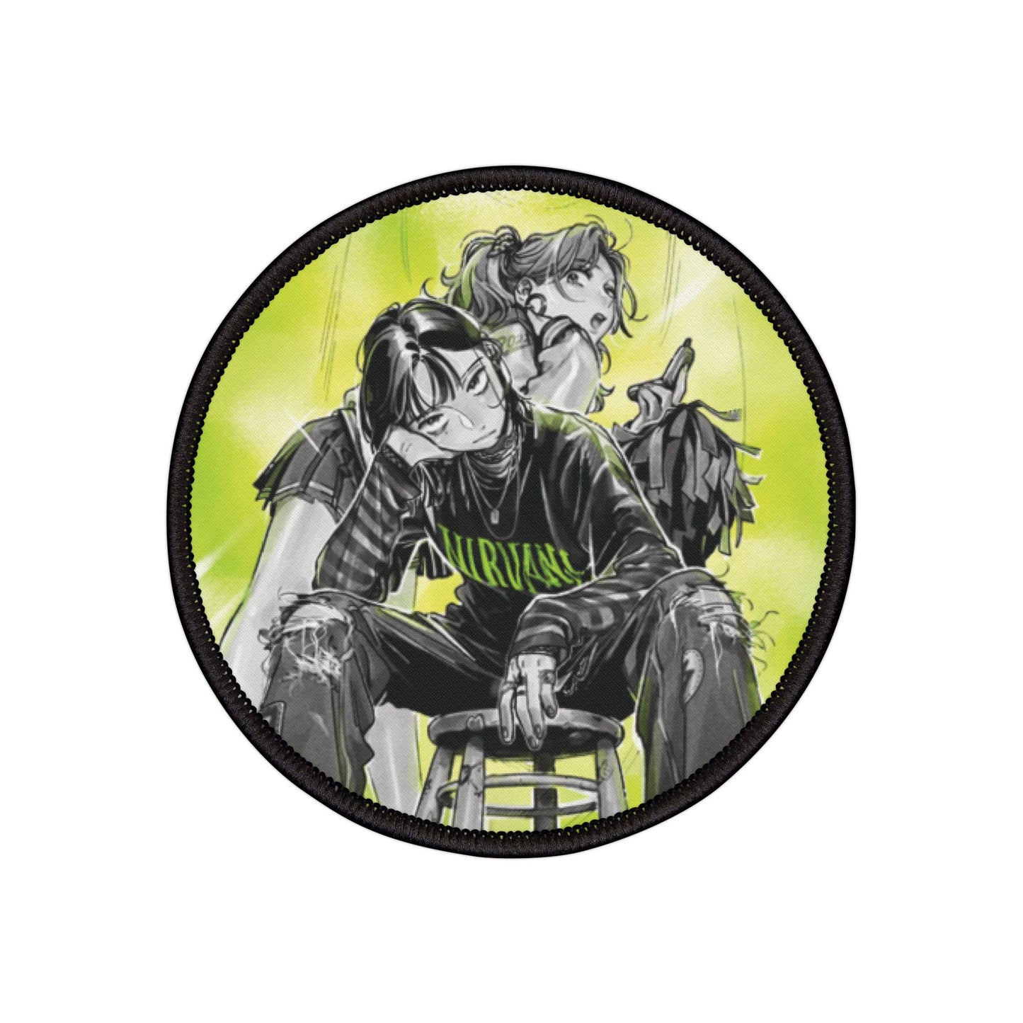 Anime Yuri Iron-On Patches - Mitsuki, Aya, Embroidered Sew-On Appliques, The Guy She Was Interested In Wasn't A Guy