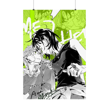 Satin Poster The Guy She Was Interested In Wasn't A Guy, Anime Yuri, Mitsuki, Aya Sumiko Arai 300gsm Wall Art Print, Decorative Room Poster