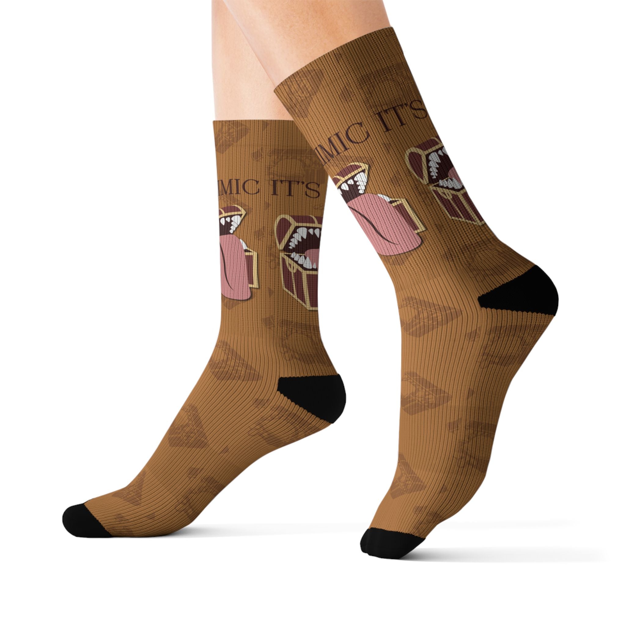 Sublimation Socks, MIMIC Fantasy Elf Mage, Beyond the Adventure, Anime Character Socks, Unique Gift