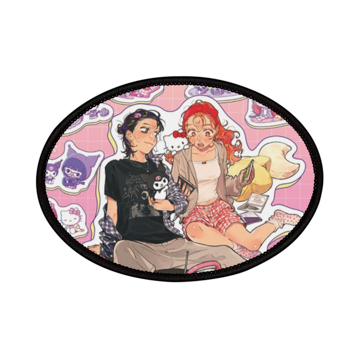 Anime Yuri Iron-On Patches - Mitsuki, Aya, Embroidered Sew-On Appliques, The Guy She Was Interested In Wasn't A Guy