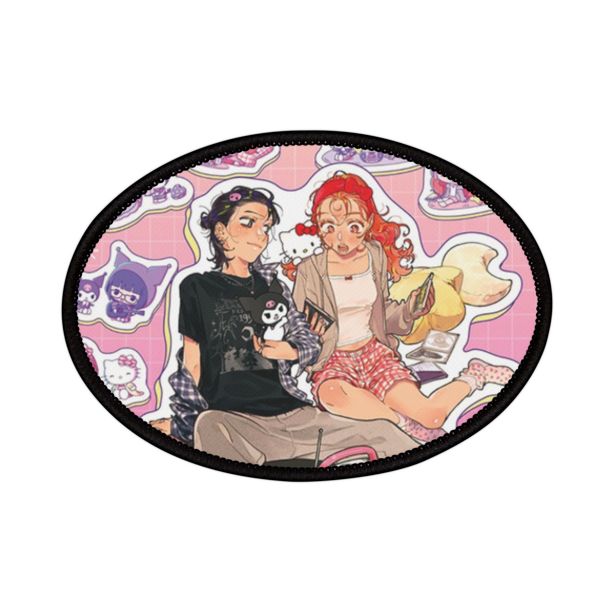 Anime Yuri Iron-On Patches - Mitsuki, Aya, Embroidered Sew-On Appliques, The Guy She Was Interested In Wasn't A Guy