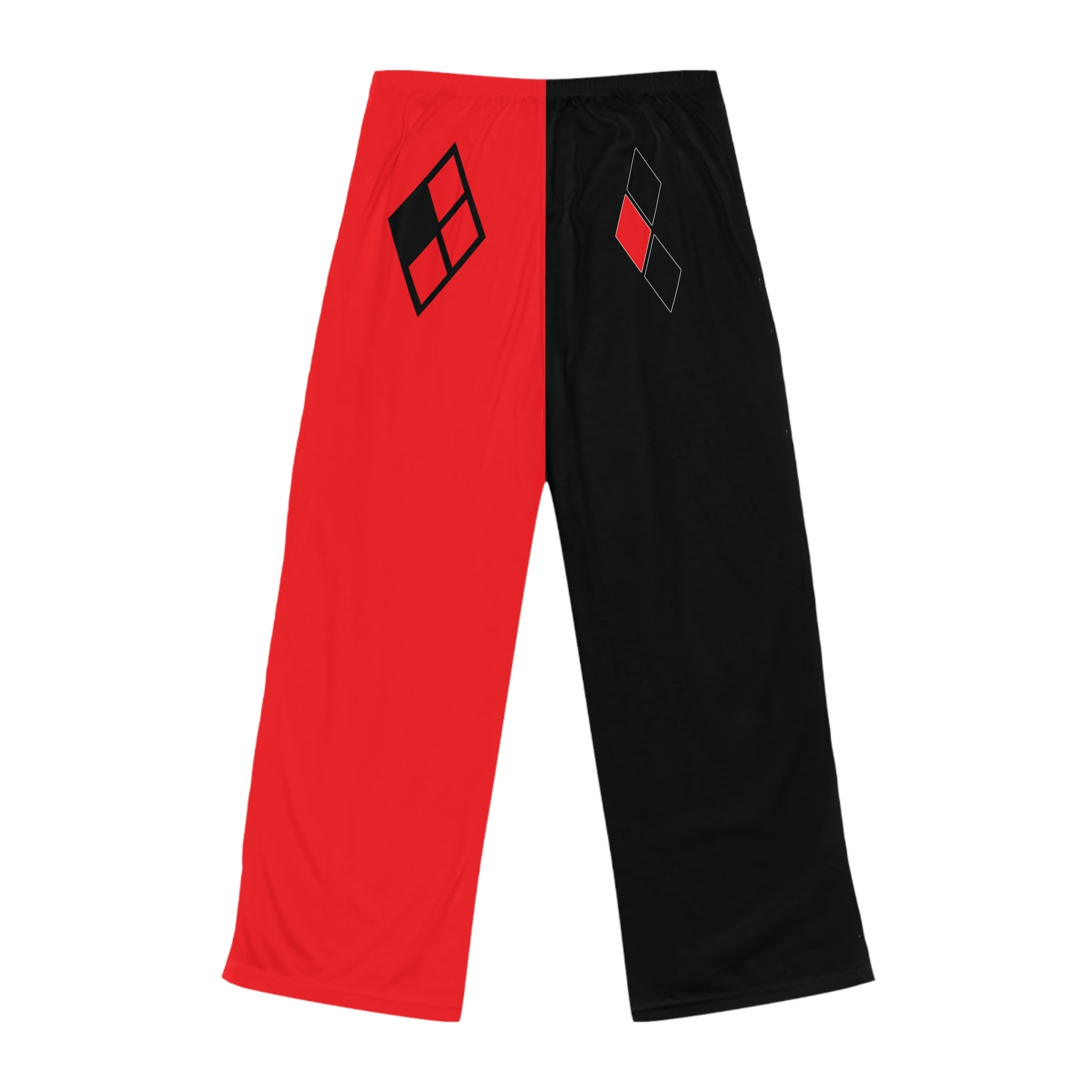Harley Quinn Women's Pajama Pants, Cozy Sleepwear, Costume Red and Black Loungewear, Perfect for Halloween, Comic Fans, Gifts