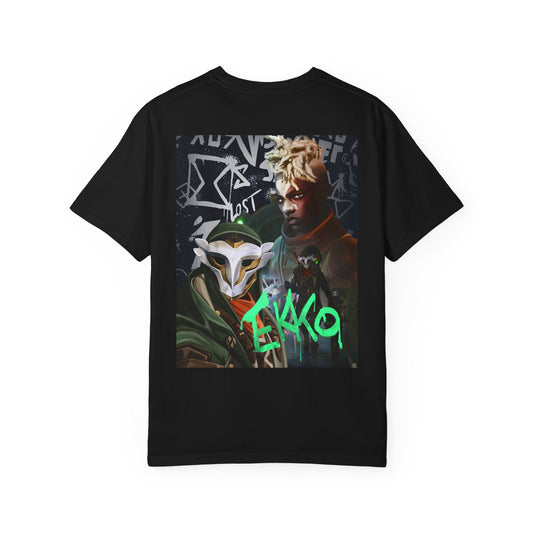 arcane fantasy character illustration Ekko T-shirt Firelight