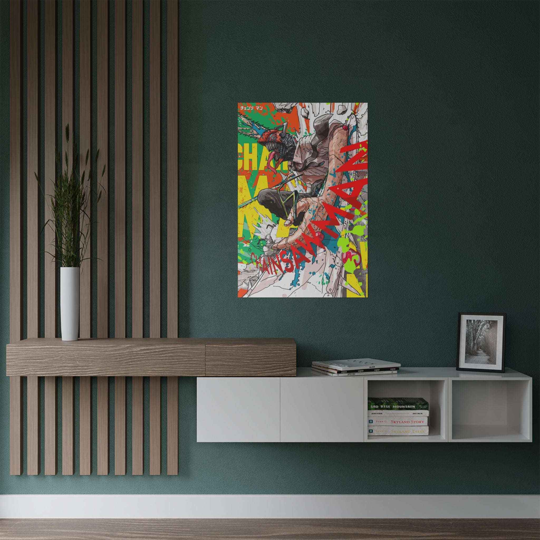 Chainsaw: Satin Poster, Anime, Manga, Power, 300gsm Wall Art Print, Decorative Room Poster