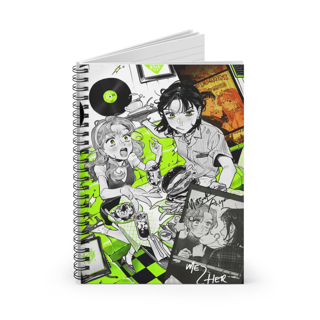 The Guy She Was Interested In Wasn't A Guy Spiral Notebook - Ruled Line, Mitsuki, Aya, Sumiko arai, Anime, Creative Writing, School Supplies