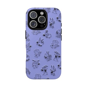 Tough Cases: Creepy Cute Cartoon Dog, Retro, Anime, Cartoon Character, Durable Cover, Unique Accessories, Aesthetic Phone Gear