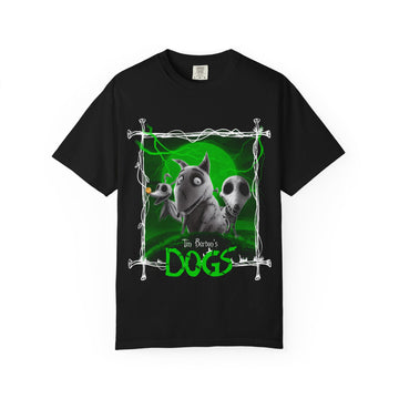 Tim Burton's Dogs Halloween T-shirt, Spooky Costume Top, Dog Lover Gift , Spooky Edition, Unisex Tee, Vintage Style Horror Shirt