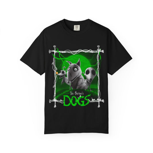 Tim Burton's Dogs Halloween T-shirt, Spooky Costume Top, Dog Lover Gift , Spooky Edition, Unisex Tee, Vintage Style Horror Shirt