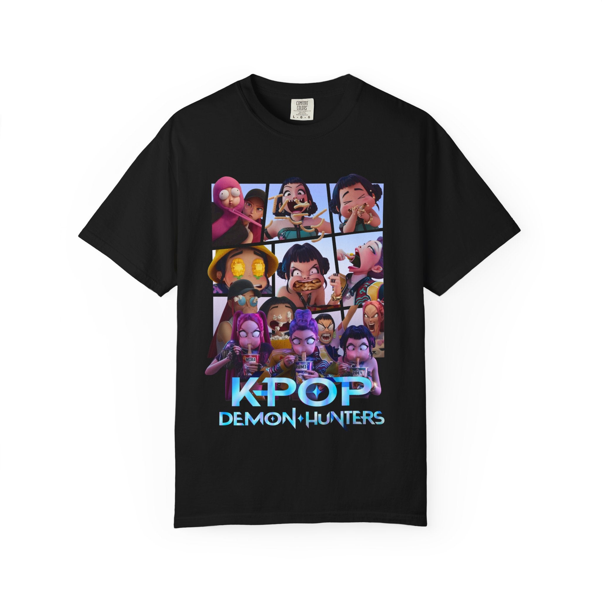 K-Pop Inspired Girl Demon Hunter - Idol Illustration Shirt Funny Faces, T-shirt, Gift, Anime