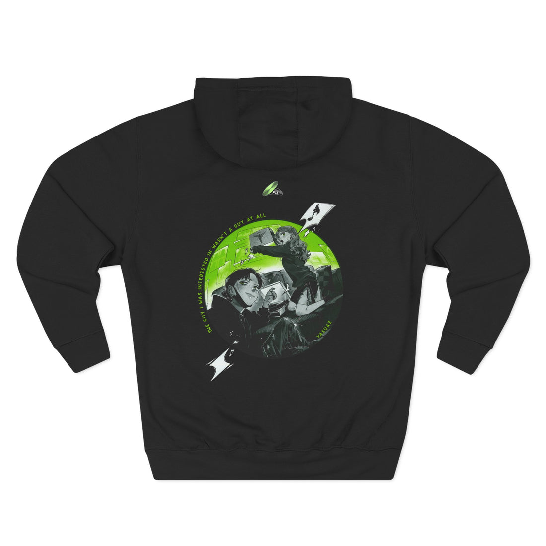 Hoodie Unisex Moonlight -  The Guy She Was Interested In Wasn't A Guy,  Mitsuki,Sumiko arai, Aya, Anime Yuri, anime, Music, Green Anime