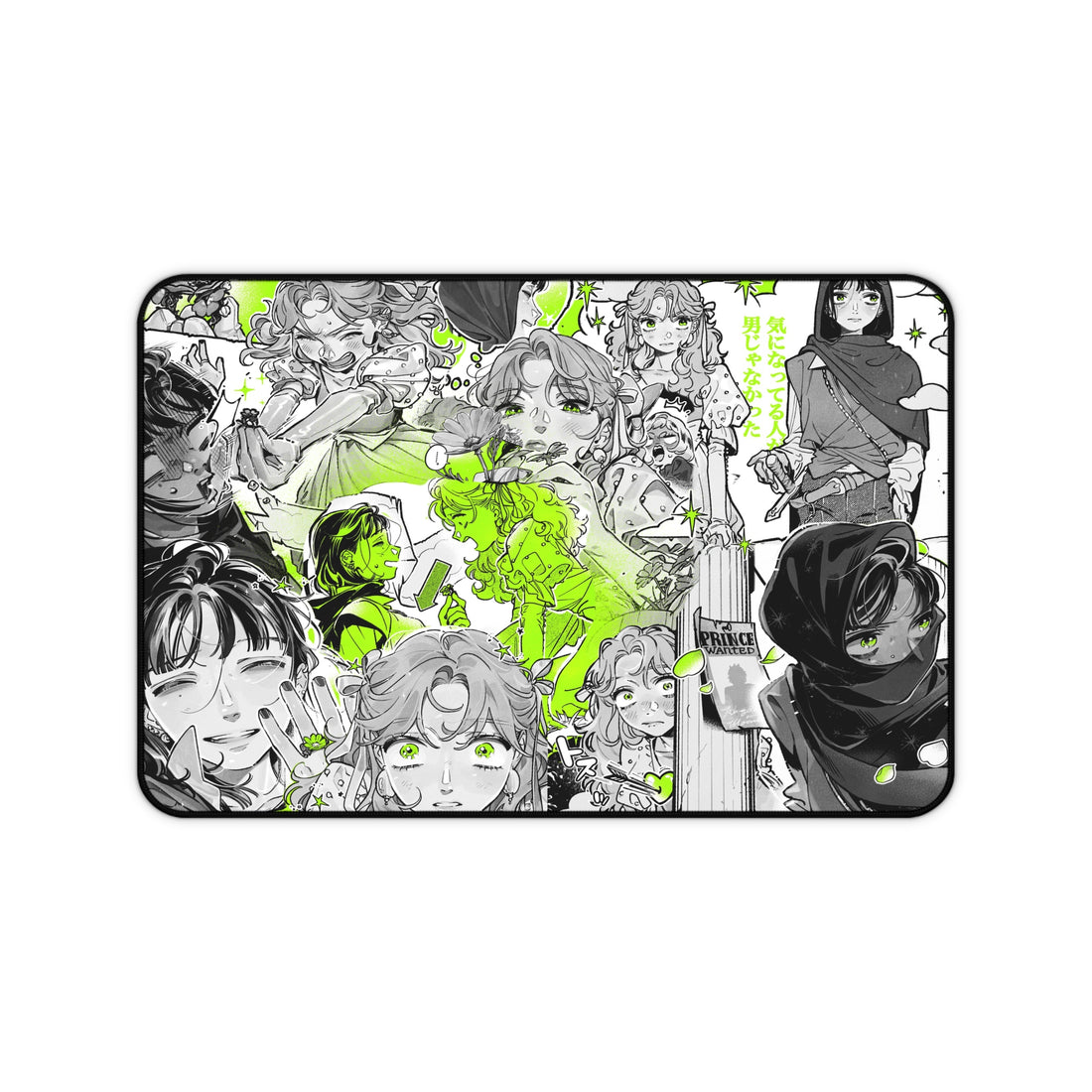 Yuri Desk Mat Aesthetic, Mouse Pad, Matching Desk Accessories - The Guy She Was Interested In Wasn't A Guy