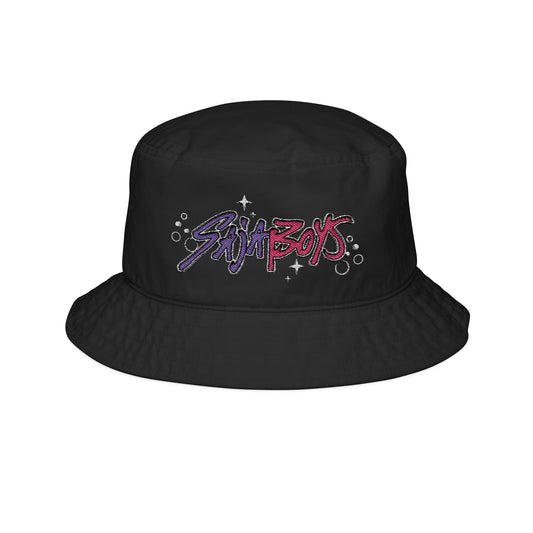 Dark Idol Demon Hunter Embroidered Bucket Hat, Sun Protection Hat, Streetwear Style, K-Pop Inspired Fantasy Character - Soda Pop Idol