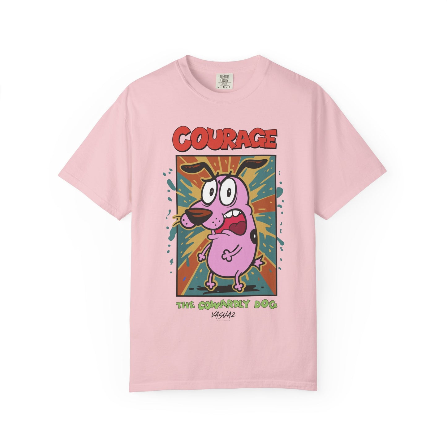 Cowardly Cartoon Dog T-Shirt, Retro Cartoon Tee, Unisex Graphic Tee, Funny Trendy Shirt cartoon character