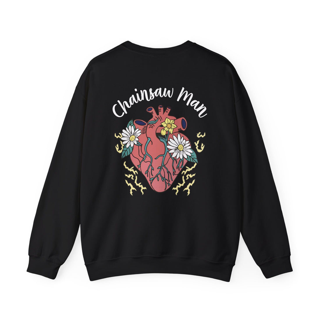 Chainsaw Devil anatomical heart sweatshirt | floral anime, Character Crewneck Sweatshirt, Devil Hunter Aesthetic, Manga