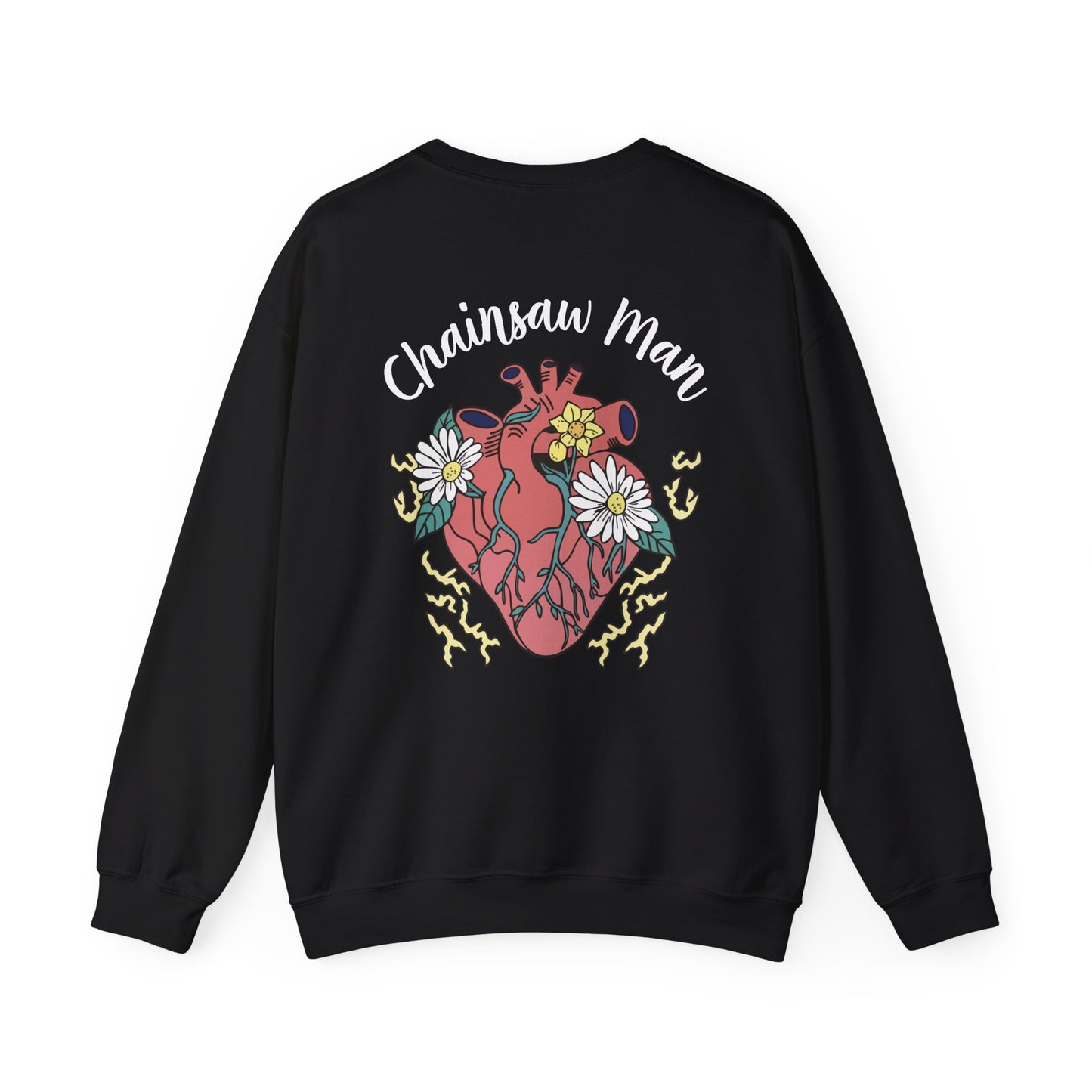 Chainsaw Devil anatomical heart sweatshirt | floral anime, Character Crewneck Sweatshirt, Devil Hunter Aesthetic, Manga