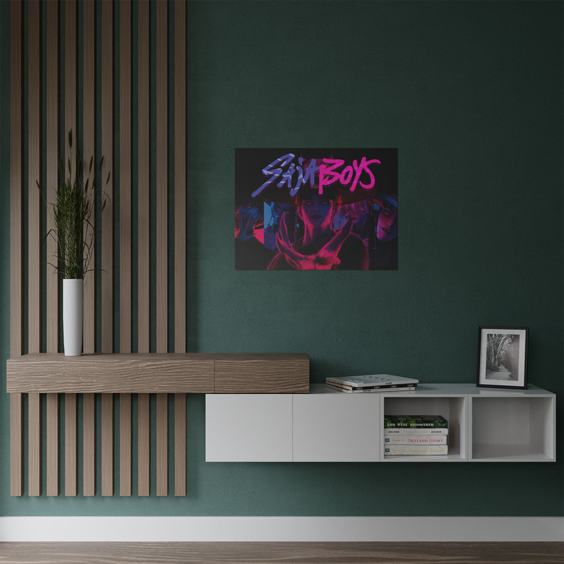 Dark Idol Demon Hunter, Soda Pop Idol Poster, K-Pop Inspired Fantasy Character Satin Posters (300gsm)