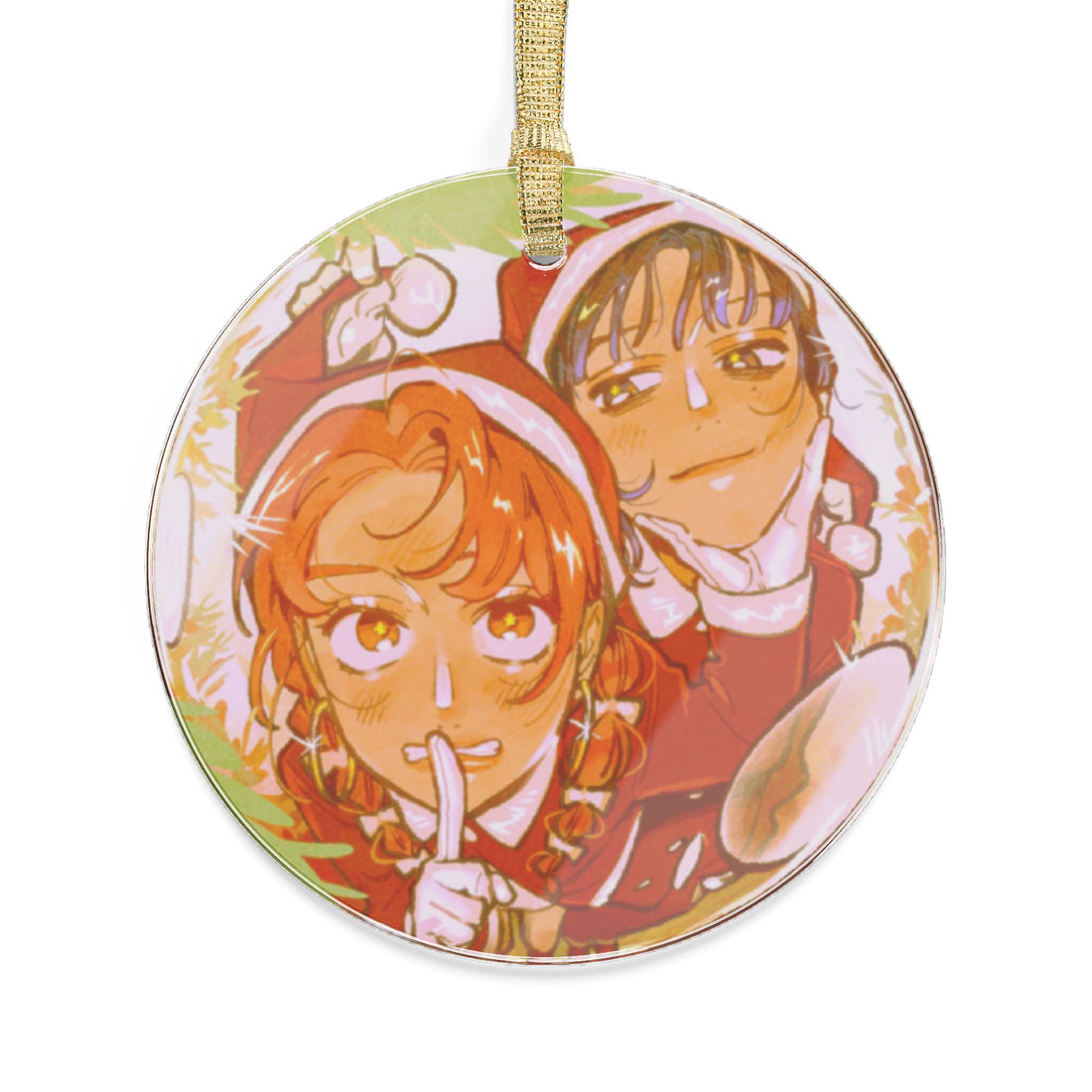 The Guy She Was Interested In Wasn't A Guy Christmas Acrylic Ornaments, Decorations, Holiday Season, Home Decor, Mitsuki, Aya, Anime