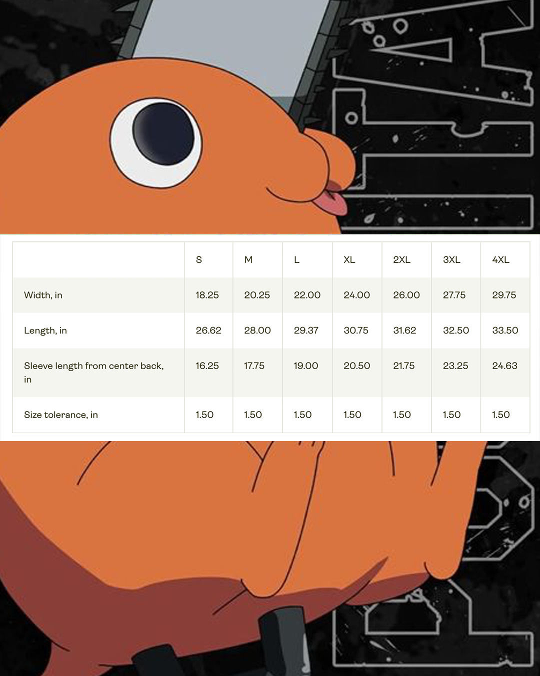 Cute Chainsaw Demon Art Print T-shirt , Anime, Manga, Kawaii Demon Pet