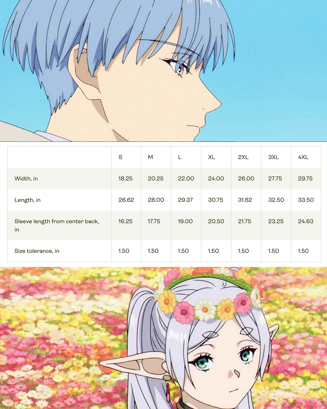 Emotional Fantasy Elf, Beyond the Adventure , Love Couple Anime T-shirt, Perfect gift for anime fans After the Journey